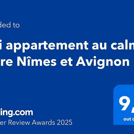 Joli Appartement Au Calme Entre Nimes Et Avignon Meynes 外观 照片