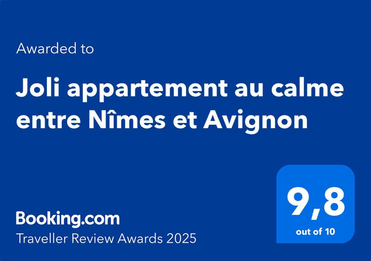 Joli Appartement Au Calme Entre Nimes Et Avignon Meynes 外观 照片
